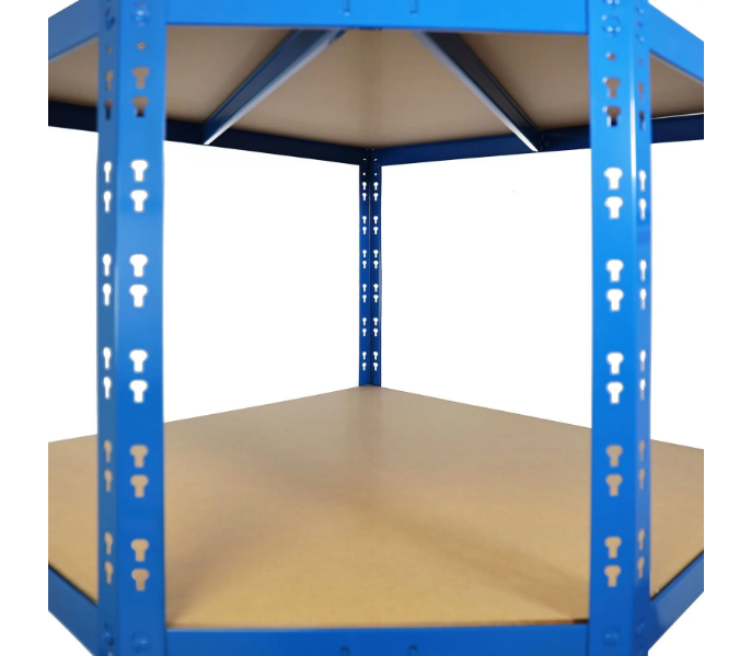 Etagère d'angle | Capacité de charge élevée | Disponible en 2 couleurs - Galvanisé