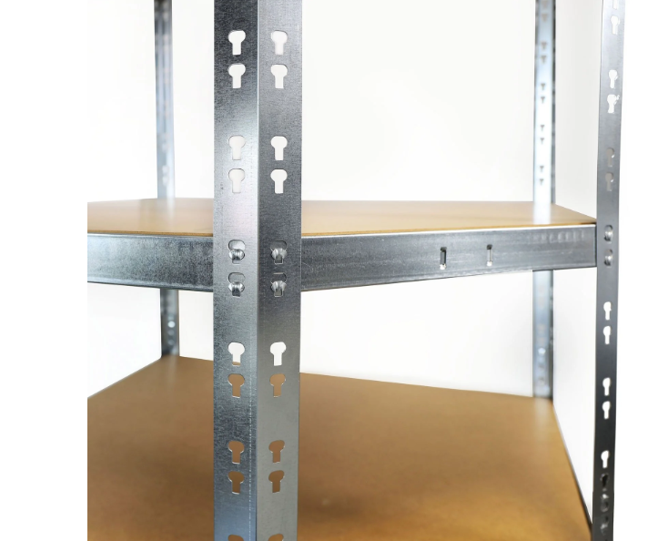 Etagère d'angle | Capacité de charge élevée | Disponible en 2 couleurs - Galvanisé