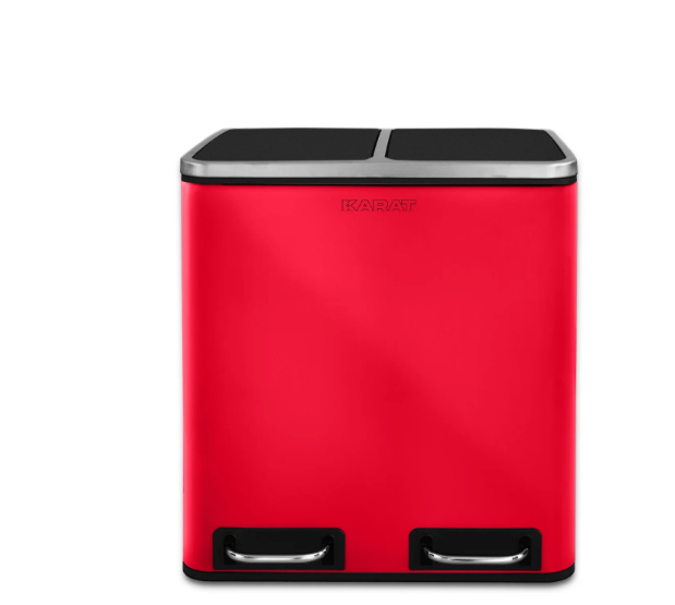 Poubelle en Métal à Pédale et Couvercle | Felix | Option de Tri | Disponible en 5 Couleurs | 30 ou 60 Litres