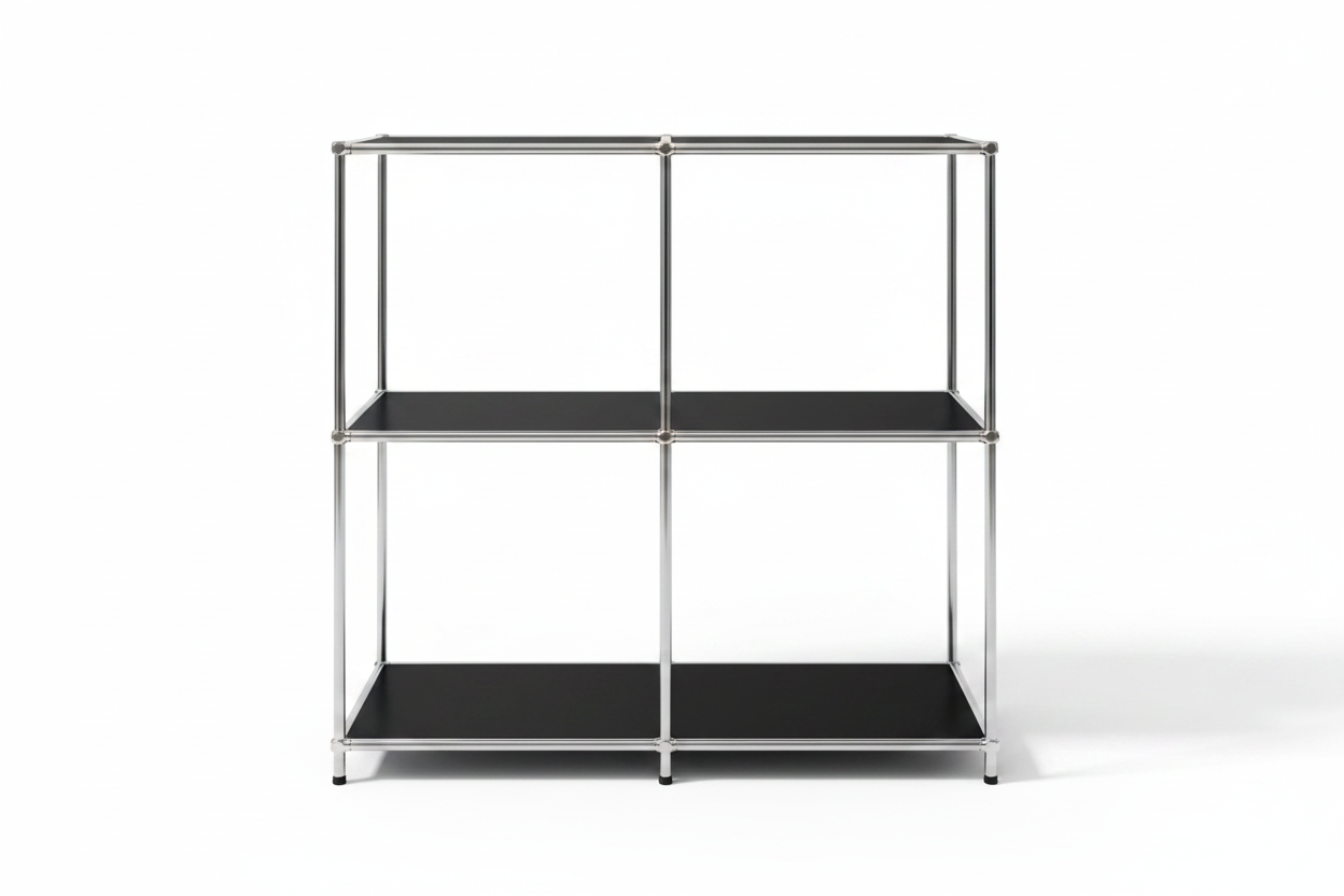 Étagère métallique |  Buffet ouvert à 3 niveaux et étagère de rangement