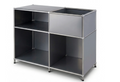 Étagère métallique | Étagère sur pied avec 3 niveaux & compartiment de rangement | Étagère cuisine, bureau & salon