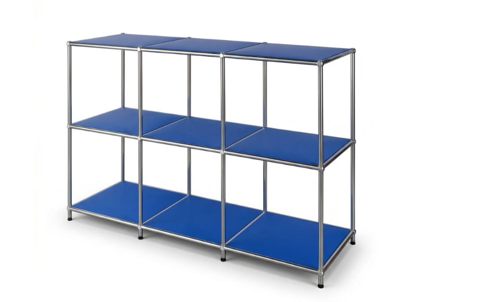 Étagère en métal  | Étagère ouverte sur pied avec 3 niveaux | Étagère cuisine, bureau & salon